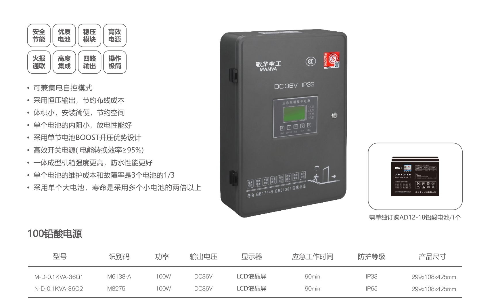 敏華100W鉛酸應急照明集中電源箱M-D-0.1KVA-規(guī)格參數(shù).png