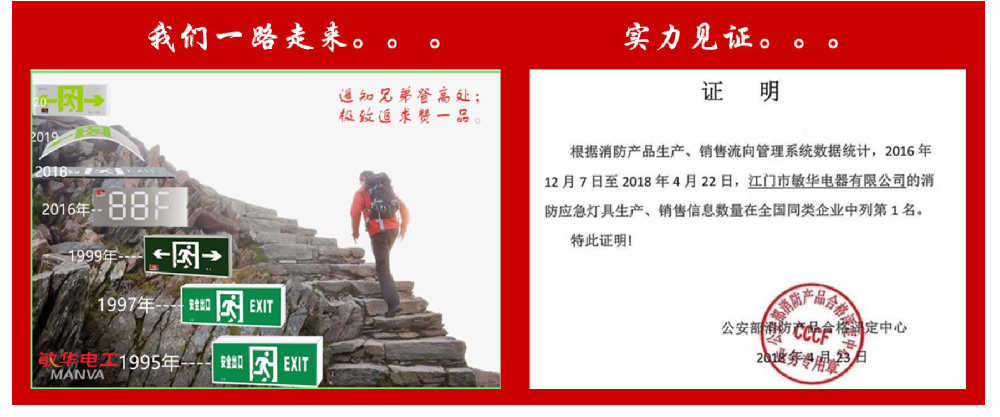 敏華應(yīng)急燈銷量證明